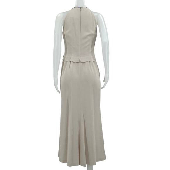 Daymor Couture Petite Bone Wedding Bridesmaid Gown Studded Chest 10 NWT - Picture 4 of 10